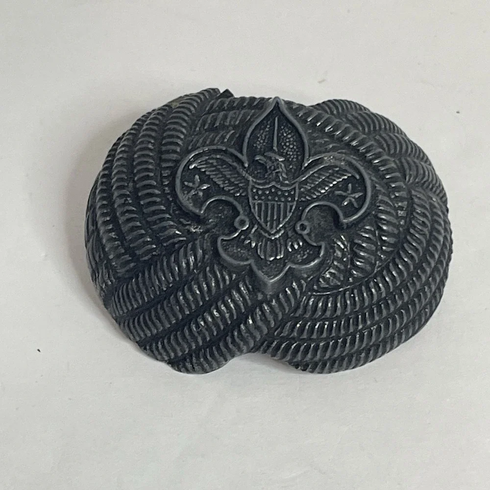Boy Scouts of America Metal Kerchief Slide Knot BSA Vintage Good Condition